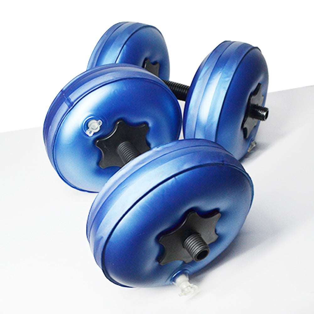 Blue adjustable dumbbells for home gym workouts, durable fitness equipment