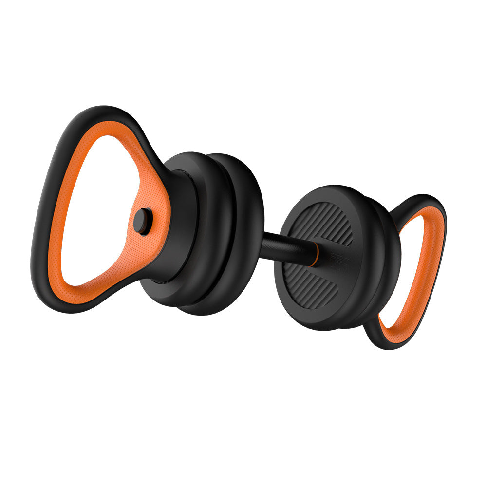 Dumbbells and kettlebells pack with iron weights ranging from 10KG to 40KG for fitness equipment